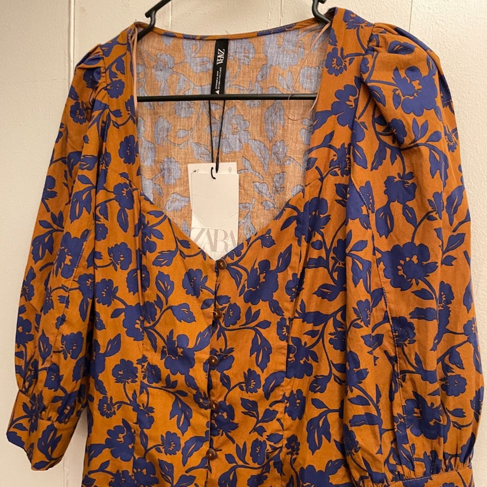 NWT Zara Floral Dress, size S